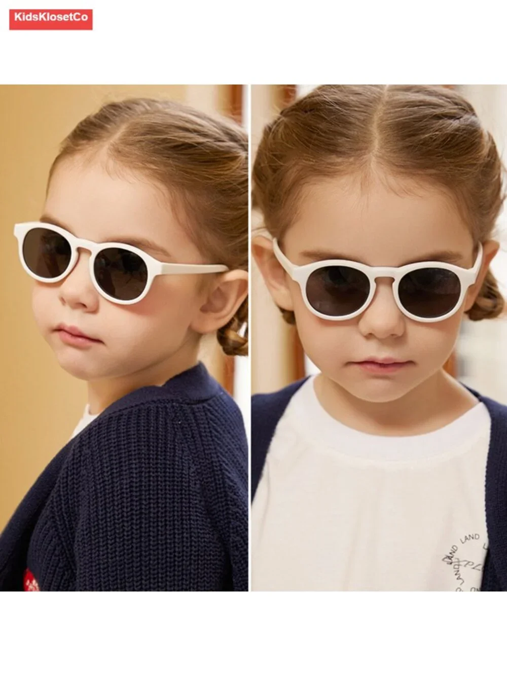 Polarized Baby Sunglasses with TPEE Flexible Frame and Strap for Toddlers